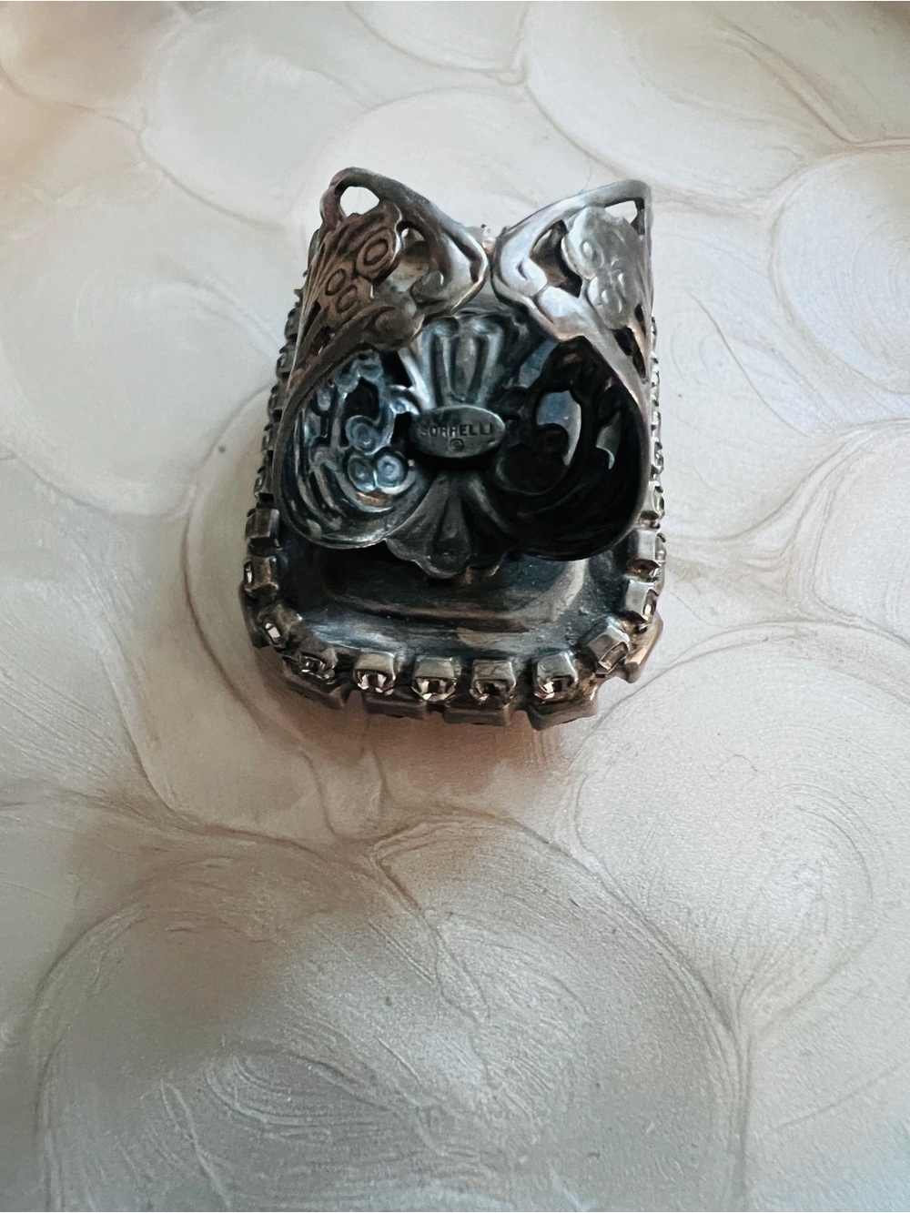 Sorrelli Snow Bunny Crystal Ring with Pink Halo - Picture 4 of 4